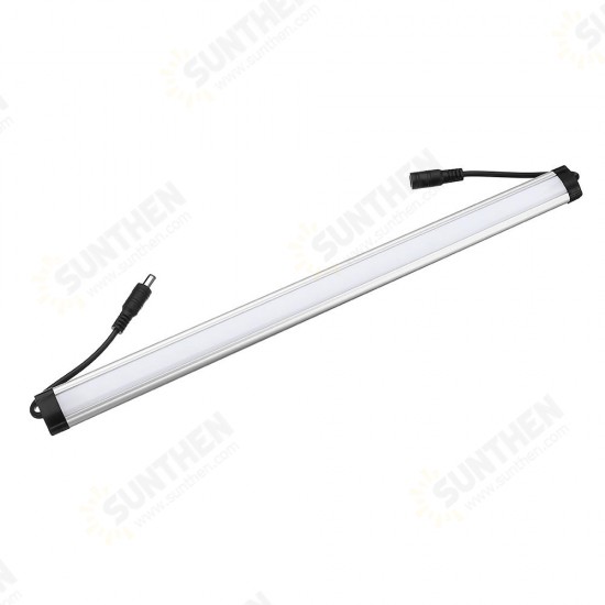 35CM 4.8W SMD5630 Milky White Transparent LED Rigid Strip Bar Cabinet Light with DC Connector DC12V