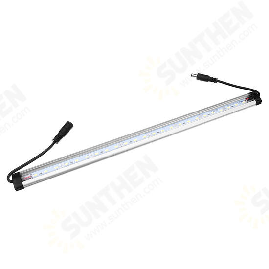 35CM 4.8W SMD5630 Milky White Transparent LED Rigid Strip Bar Cabinet Light with DC Connector DC12V