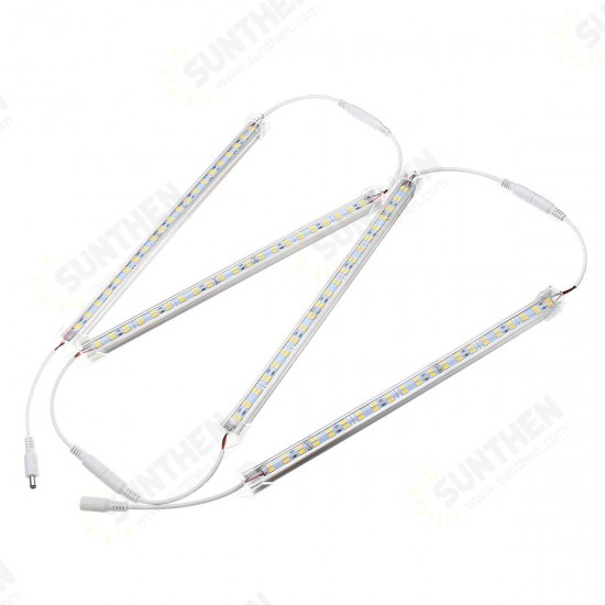 4PCS 30CM 30W 5630 Transparent Cover LED Rigid Strip Light Cabinet Lamp Kitchen Showcase AC110-240V