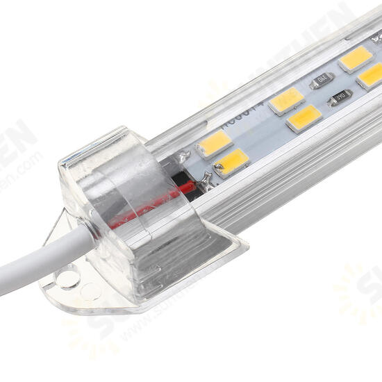 4PCS 30CM 30W 5630 Transparent Cover LED Rigid Strip Light Cabinet Lamp Kitchen Showcase AC110-240V