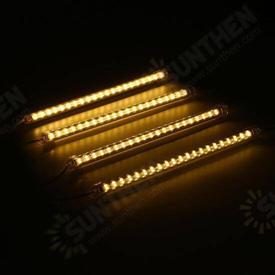 4PCS 30CM 30W 5630 Transparent Cover LED Rigid Strip Light Cabinet Lamp Kitchen Showcase AC110-240V