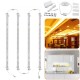 4PCS 30CM 30W 5630 Transparent Cover LED Rigid Strip Light Cabinet Lamp Kitchen Showcase AC110-240V