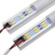 4PCS 30CM 30W SMD5630 Milky White Cover Double Row LED Rigid Strip Light Cabinet Lamp AC110-240V