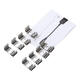 4PCS 30CM 30W SMD5630 Milky White Cover Double Row LED Rigid Strip Light Cabinet Lamp AC110-240V