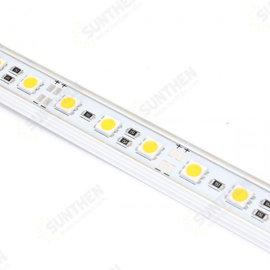 4PCS 50CM 5050SMD Waterproof LED Rigid Strip HardLight Connector Combo Kit for Outdoor Indoor DC12V