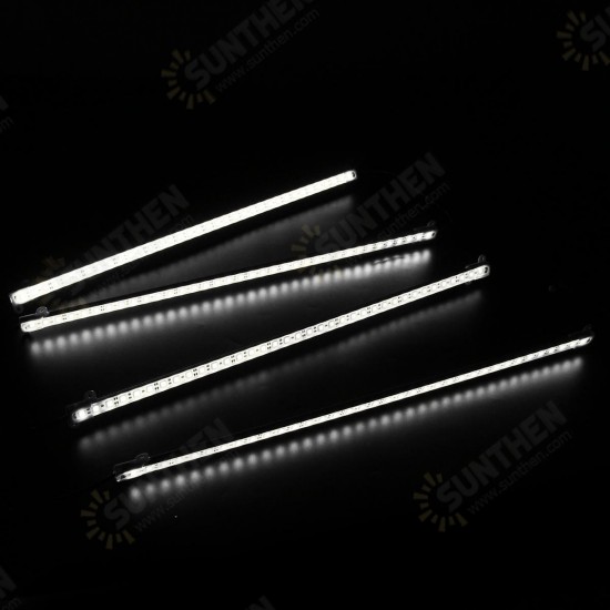 4PCS 50CM 5050SMD Waterproof LED Rigid Strip HardLight Connector Combo Kit for Outdoor Indoor DC12V