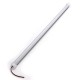 50CM 6.4W 5630 SMD Pure White Warm White Waterproof Hard LED Rigid Strip Bar Light With Cover DC12V