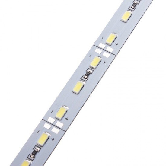 50CM 6.4W 5630 SMD Pure White Warm White Waterproof Hard LED Rigid Strip Bar Light With Cover DC12V