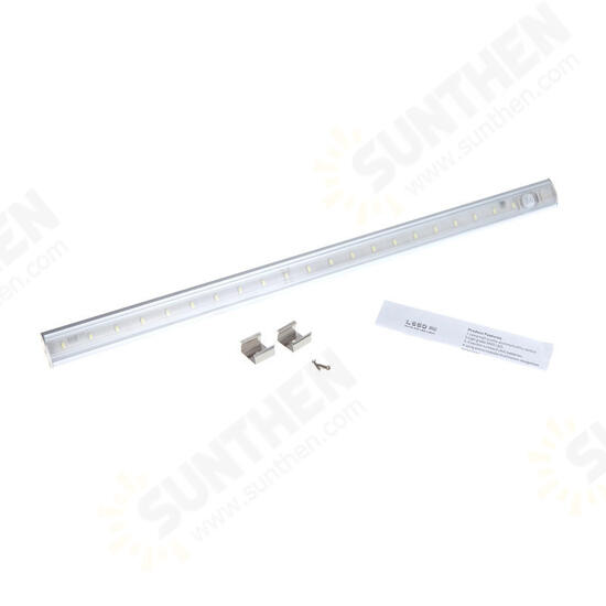 50CM Battery Powered SMD3528 Pure White Warm White PIR Motion Sensor LED Rigid Light for Home