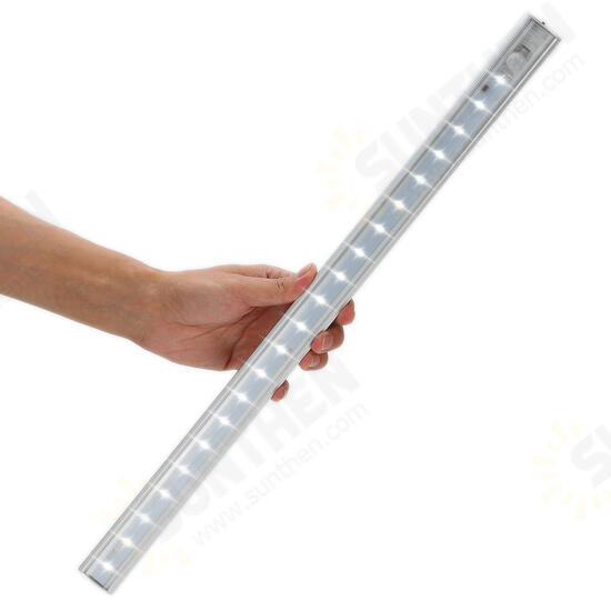 50CM Battery Powered SMD3528 Pure White Warm White PIR Motion Sensor LED Rigid Light for Home