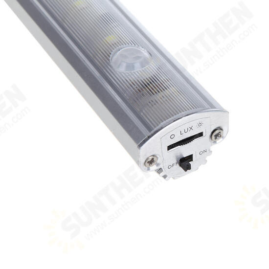 50CM Battery Powered SMD3528 Pure White Warm White PIR Motion Sensor LED Rigid Light for Home