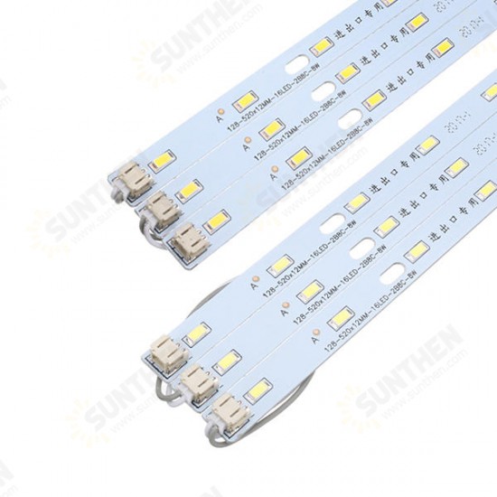 52CM 24W 5730 SMD Pure White Warm White LED Rigid Strip Light for Home Decoration AC220V