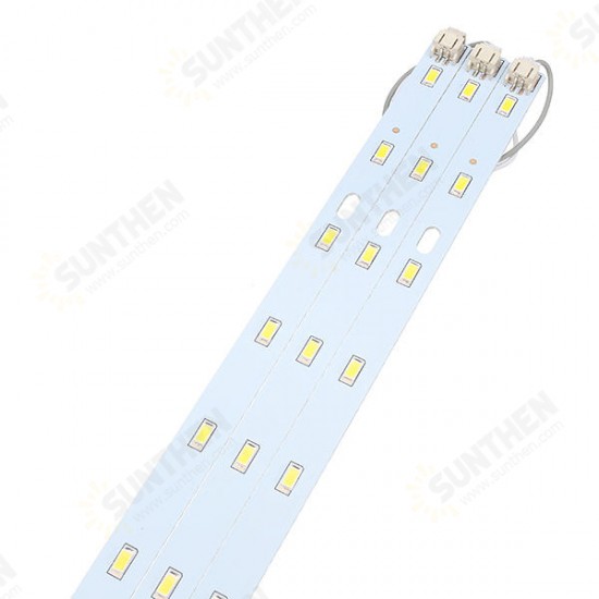 52CM 24W 5730 SMD Pure White Warm White LED Rigid Strip Light for Home Decoration AC220V