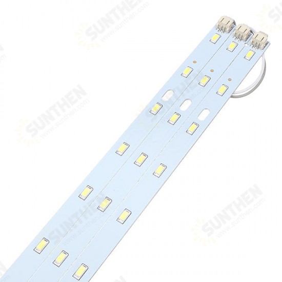 52CM 24W 5730 SMD Pure White Warm White LED Rigid Strip Light for Home Decoration AC220V