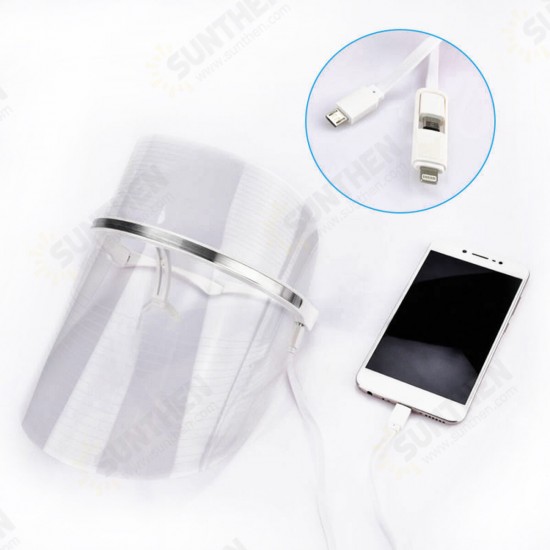 USB Three-color Photon Activated the Collagen LED Mask Machine USB Three-color Photon Activated the Collagen LED Mask Machine