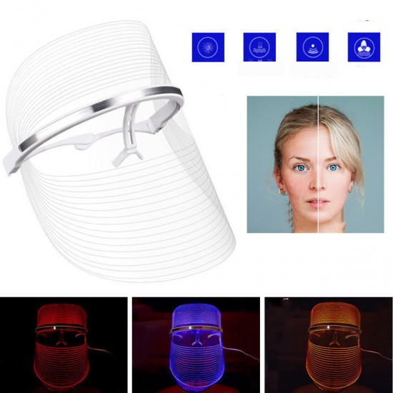 USB Three-color Photon Activated the Collagen LED Mask Machine