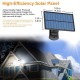 108/122/138/171 LED Solar Lights 3 Head Motion Sensor 270° Wide Angle Illumination Outdoor Waterproof Remote Control Wall Lamp