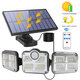 122LED Solar Walkway Lights 3 Modes Motion Sensor Outdoor Garden Street Lamp Adjustable