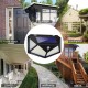1/2/4Pcs 180LED Outdoor Solar Powered Wall Lamps PIR Motion Sensor Garden Security Solar Lights Waterproof