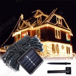 12M 100LED Solar Powered Fairy String Light Christmas Holiday Party Outdoor Garden Decor 12M 100LED Solar Powered Fairy String Light Christmas Holiday Party Outdoor Garden Decor