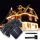 12M 100LED Solar Powered Fairy String Light Christmas Holiday Party Outdoor Garden Decor