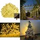 12M 100LED Solar Powered Fairy String Light Christmas Holiday Party Outdoor Garden Decor