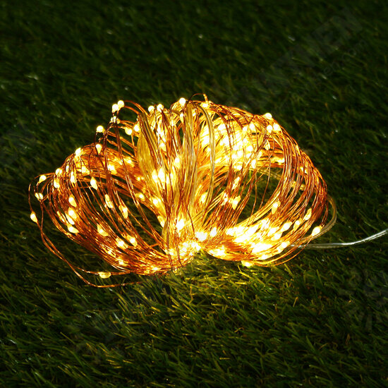 12M 22M LED Solar Power String Light 8 Modes Copper Wire Fairy Outdoor Garden Waterproof Holiday Decorative Lamp