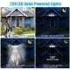 230LEDs 3 Head Solar Motion Sensor Light Outdoor Garden Wall Security Flood Lamp