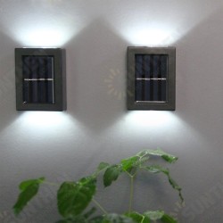 2Pcs Solar Wall Lamp Outdoor Garden Household Waterproof Wall Light Up And Down Garden Decorative Wall Lamp Illumination 2Pcs Solar Wall Lamp Outdoor Garden Household Waterproof Wall Light Up And Down Garden Decorative Wall Lamp Illumination
