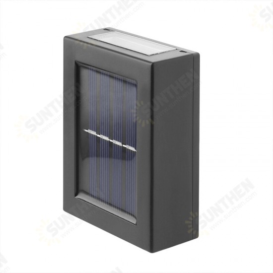 2Pcs Solar Wall Lamp Outdoor Garden Household Waterproof Wall Light Up And Down Garden Decorative Wall Lamp Illumination