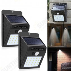 2pcs Solar Power 20 LED PIR Motion Sensor Wall Light Waterproof Outdoor Path Yard Garden Security Lamp 2pcs Solar Power 20 LED PIR Motion Sensor Wall Light Waterproof Outdoor Path Yard Garden Security Lamp