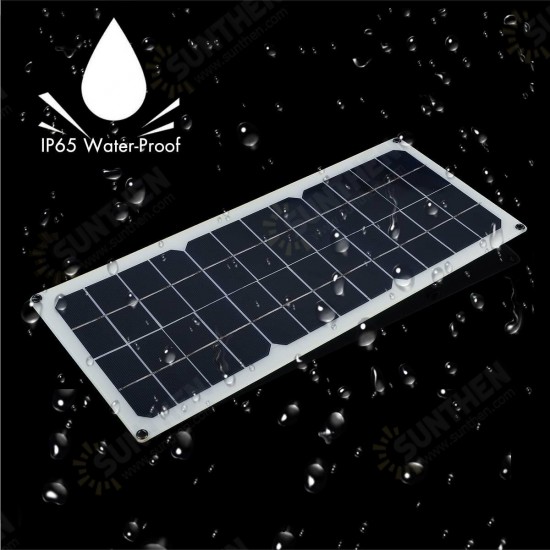 30W Solar Panel 12V Polycrystalline USB Power Portable Outdoor Cycle Camping Hiking Travel Solar Cell Phone Charger