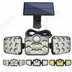 5M Wire 3 Heads LED Solar Lights Motion Sensor Outdoor Solar Wall Lamp LED Porch Light Waterproof Sunlight Powered for Garden 5M Wire 3 Heads LED Solar Lights Motion Sensor Outdoor Solar Wall Lamp LED Porch Light Waterproof Sunlight Powered for Garden