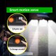 5M Wire 3 Heads LED Solar Lights Motion Sensor Outdoor Solar Wall Lamp LED Porch Light Waterproof Sunlight Powered for Garden