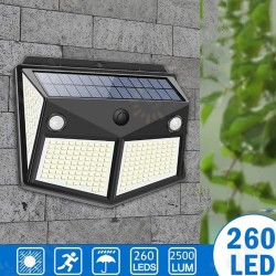 260LED Outdoor Solar Light IP65 Waterproof Motion Sensor Solar Light Garden Courtyard Passage Security Lighting Black 260LED Outdoor Solar Light IP65 Waterproof Motion Sensor Solar Light Garden Courtyard Passage Security Lighting Black