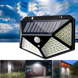 100 LED Solar Powered PIR Motion Sensor Wall Light Outdoor Garden Lamp 3 Modes 100 LED Solar Powered PIR Motion Sensor Wall Light Outdoor Garden Lamp 3 Modes
