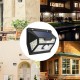 BW-OLT1 Solar Power 62 LED PIR Motion Sensor Wall Light Wide Angle Waterproof for Outdoor Garden Path Yard Security Lamp