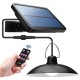 Solar Shed Light with Lampshade 6000K White Light 2200MAH Lithium Battery Waterproof IP65 Remote Control brightness