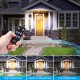 Solar Shed Light with Lampshade 6000K White Light 2200MAH Lithium Battery Waterproof IP65 Remote Control brightness