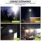 LED Solar Spotlights PIR Motion Sensor Solar Wall Lamp Outdoor Waterproof Solar Powered Sunlight for Garden Decoration