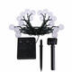 Outdoor Solar Powered 6.5M 30 LED Bulb String Light Garden Holiday Wedding lamp Christmas Tree Decorations Lights