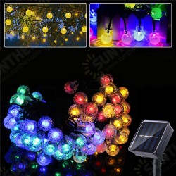Outdoor Solar Powered 6.5M 30 LED Bulb String Light Garden Holiday Wedding lamp Christmas Tree Decorations Lights Outdoor Solar Powered 6.5M 30 LED Bulb String Light Garden Holiday Wedding lamp Christmas Tree Decorations Lights