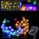 Outdoor Solar Powered 6.5M 30 LED Bulb String Light Garden Holiday Wedding lamp Christmas Tree Decorations Lights