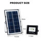 Remote Control LED Solar Panel Light Flood Light Lamp Outdoor Garden Spotlight