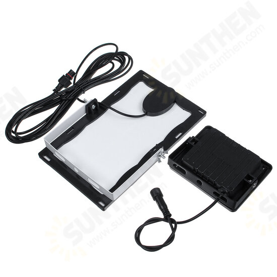 Remote Control LED Solar Panel Light Flood Light Lamp Outdoor Garden Spotlight