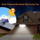 Solar Lights Outdoor 171COB 108/122/138LEDs Motion Sensor Light 3 Head Remote Control Wall Light 270 Wide Angle Flood Light for Garden