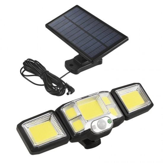 Solar Lights Outdoor LED/COB Wireless Motion Sensor Light Integrate/Separate Design Wide Angle with 3 Lighting Modes IP65 Waterproof Garden Solar Lamp