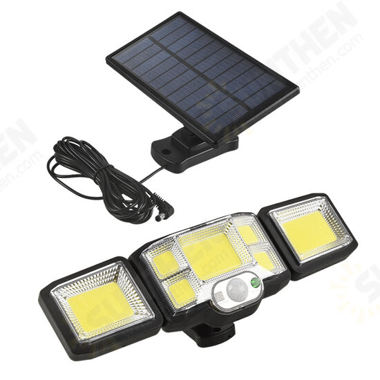 Solar Lights Outdoor LED/COB Wireless Motion Sensor Light Integrate/Separate Design Wide Angle with 3 Lighting Modes IP65 Waterproof Garden Solar Lamp