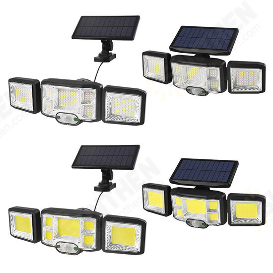 Solar Lights Outdoor LED/COB Wireless Motion Sensor Light Integrate/Separate Design Wide Angle with 3 Lighting Modes IP65 Waterproof Garden Solar Lamp