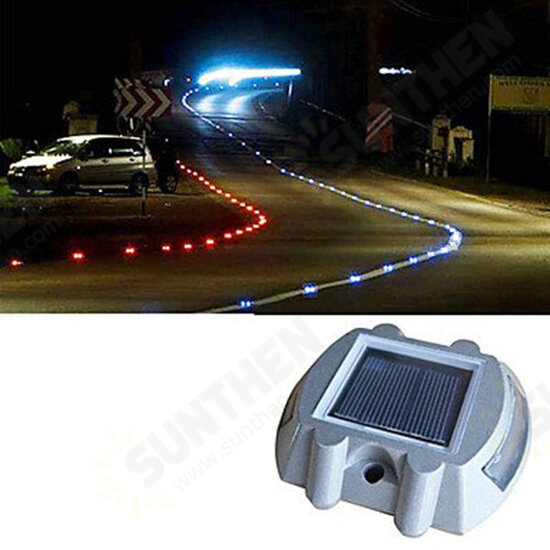 Solar Power White 6LED Road Driveway Pathway Stair Lights